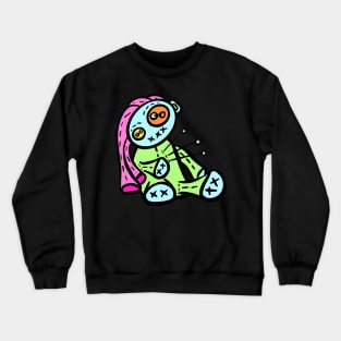 Voodoo Doll Cartoon Dolly Pins Crewneck Sweatshirt